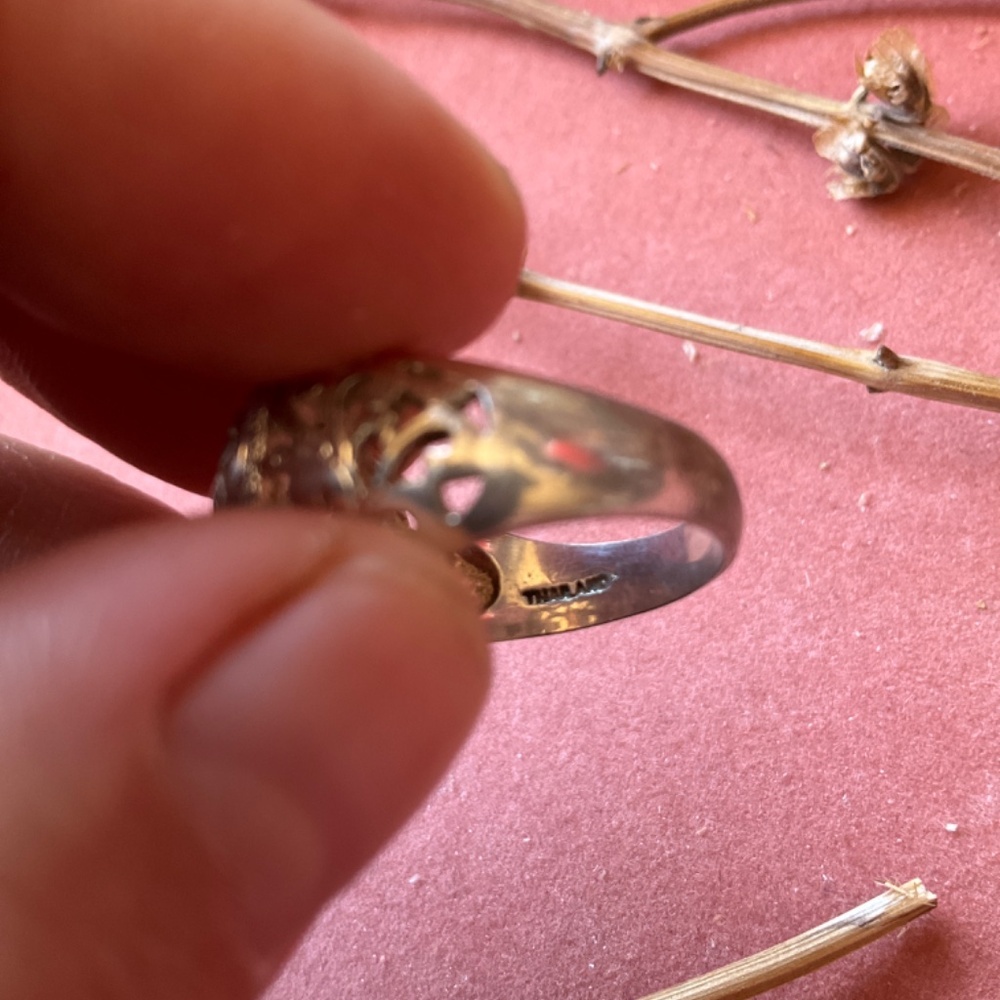 Thai Filagree Sterling Heart Ring - Picture 6 of 7